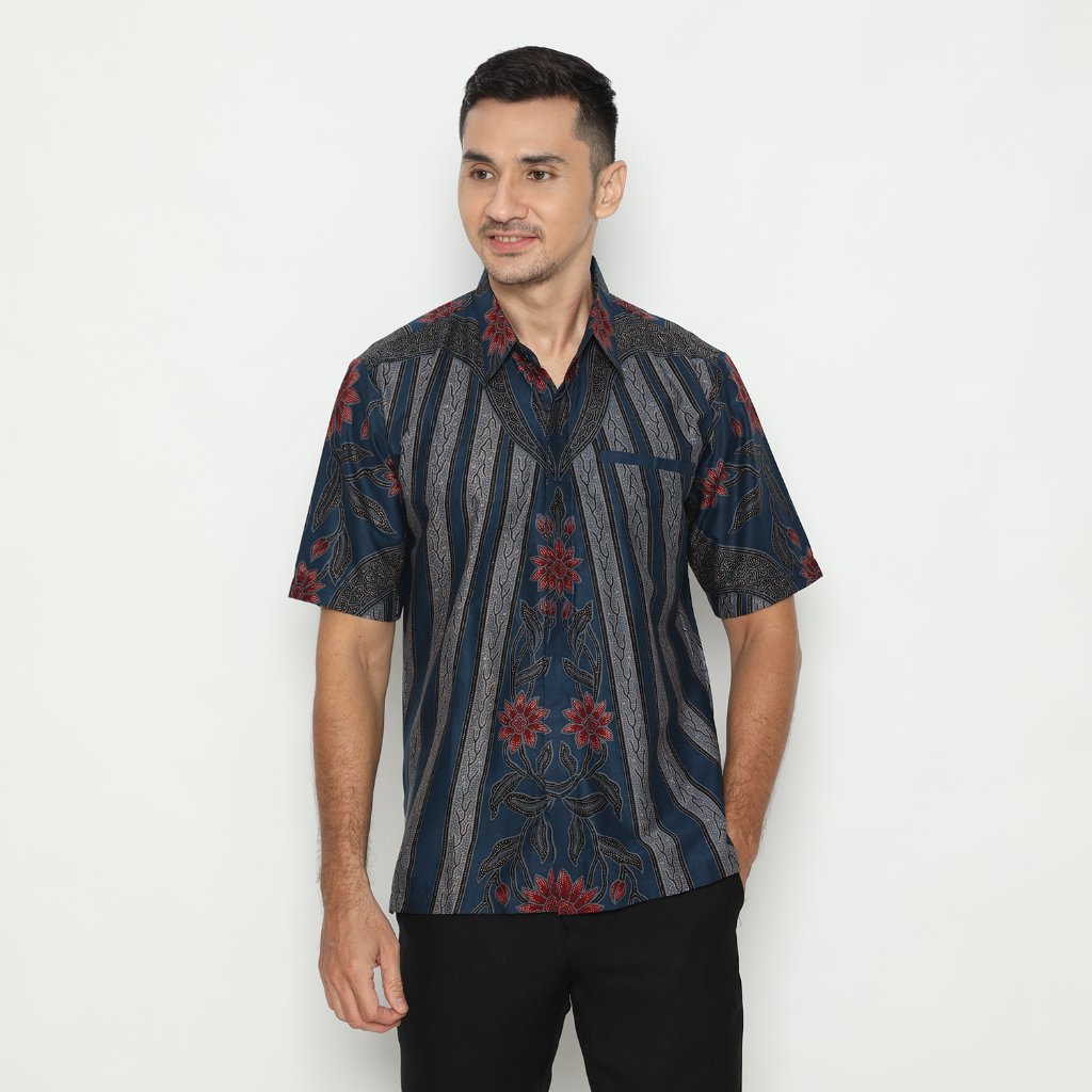 BLARAK - Baju Batik Pria Bayanaka Biru