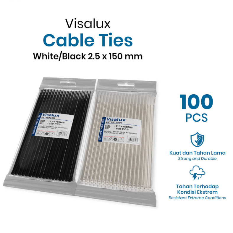 Kabel Ties 2.5 x 150 mm Visalux / Cable Ties Visalux