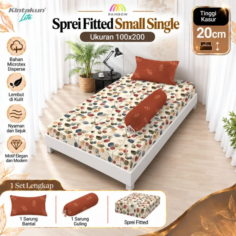 Kintakun Lite - Sprei FITTED Small Single (100x200) OFFICIAL Terlaris pilihan