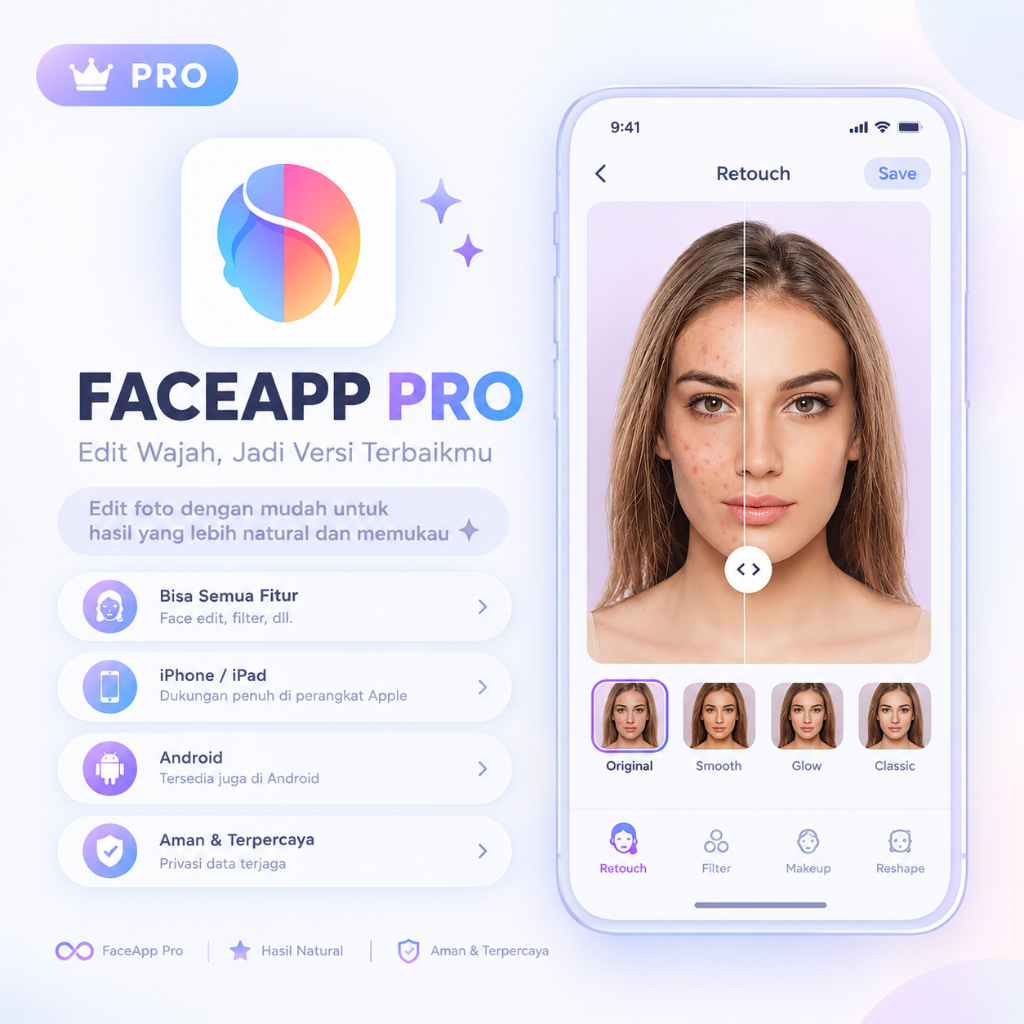 [ PRO ] FaceApp Pro Premium Original - Support iOS & Android [Proses Cepat]