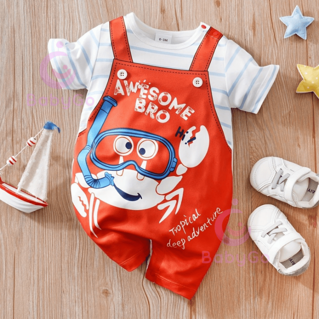 Romper Bayi Animal / Baju Kodok Bayi / Baju Anak Perempuan Laki Laki