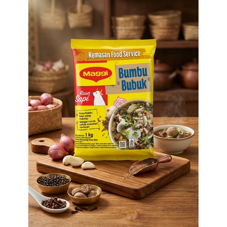 Maggi Beef Powder / Beef Powder Maggi / Bumbu Sapi Maggi / Kaldu Sapi Maggi - 1 Kg