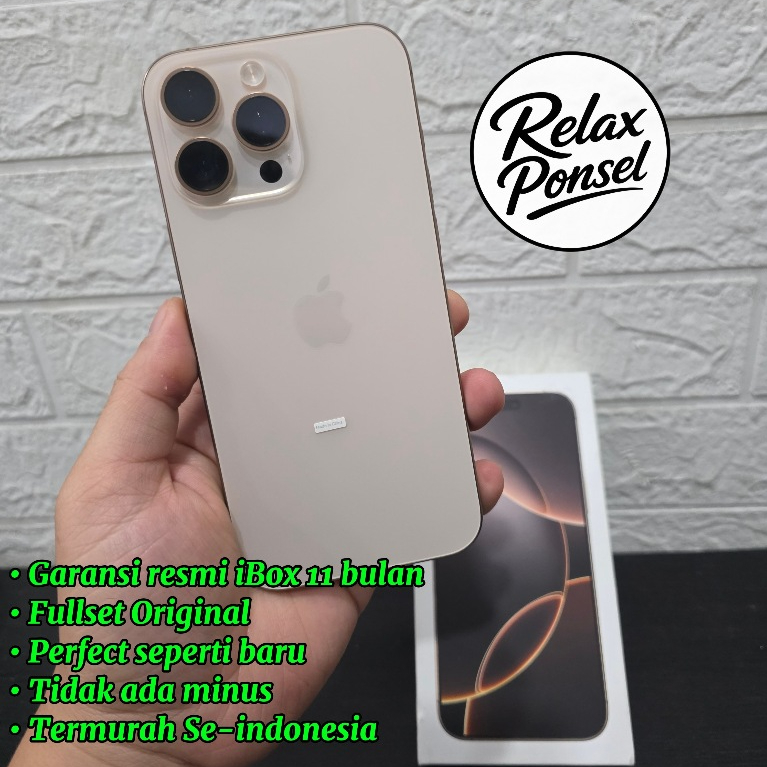 iPhone 16 Pro Max 512Gb - garansi Resmi iBox 11 bulan