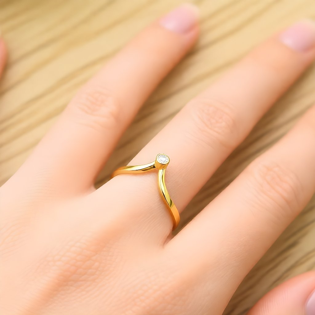 Cincin Dewasa Emas Muda Aurel Mata 1 berat 0,5 gram