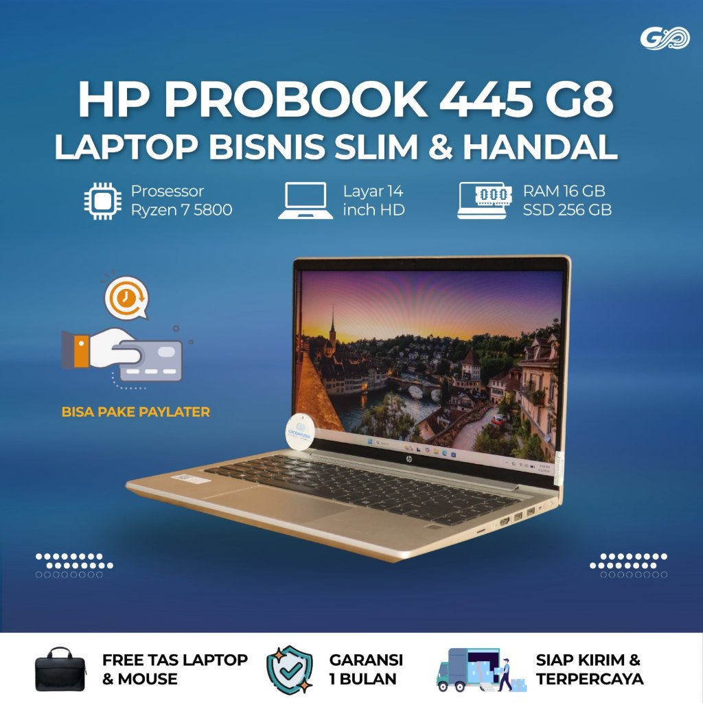 HP PROBOOK 445 G8 AMD RYZEN 7 5800U RAM 16GB SSD 256GB