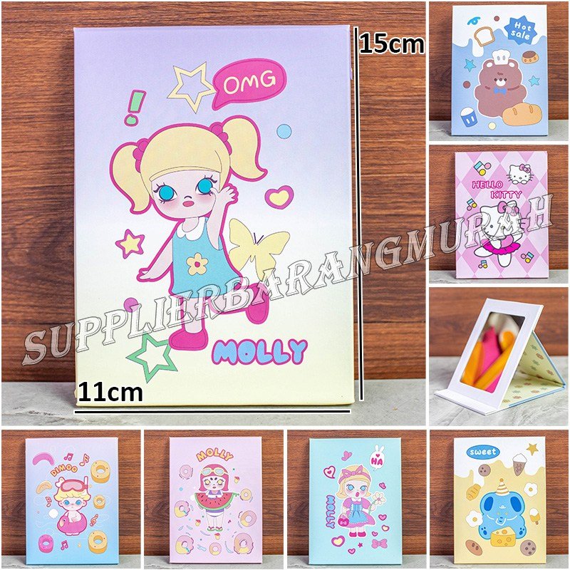 Cermin Buku Kecil Motif 11x15cm