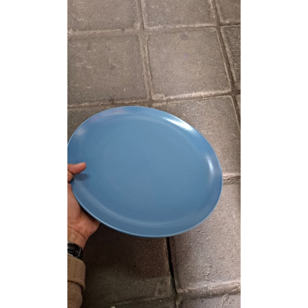 Piring Saji Keramik Biru Muda Doff Aesthetic Scandinavian