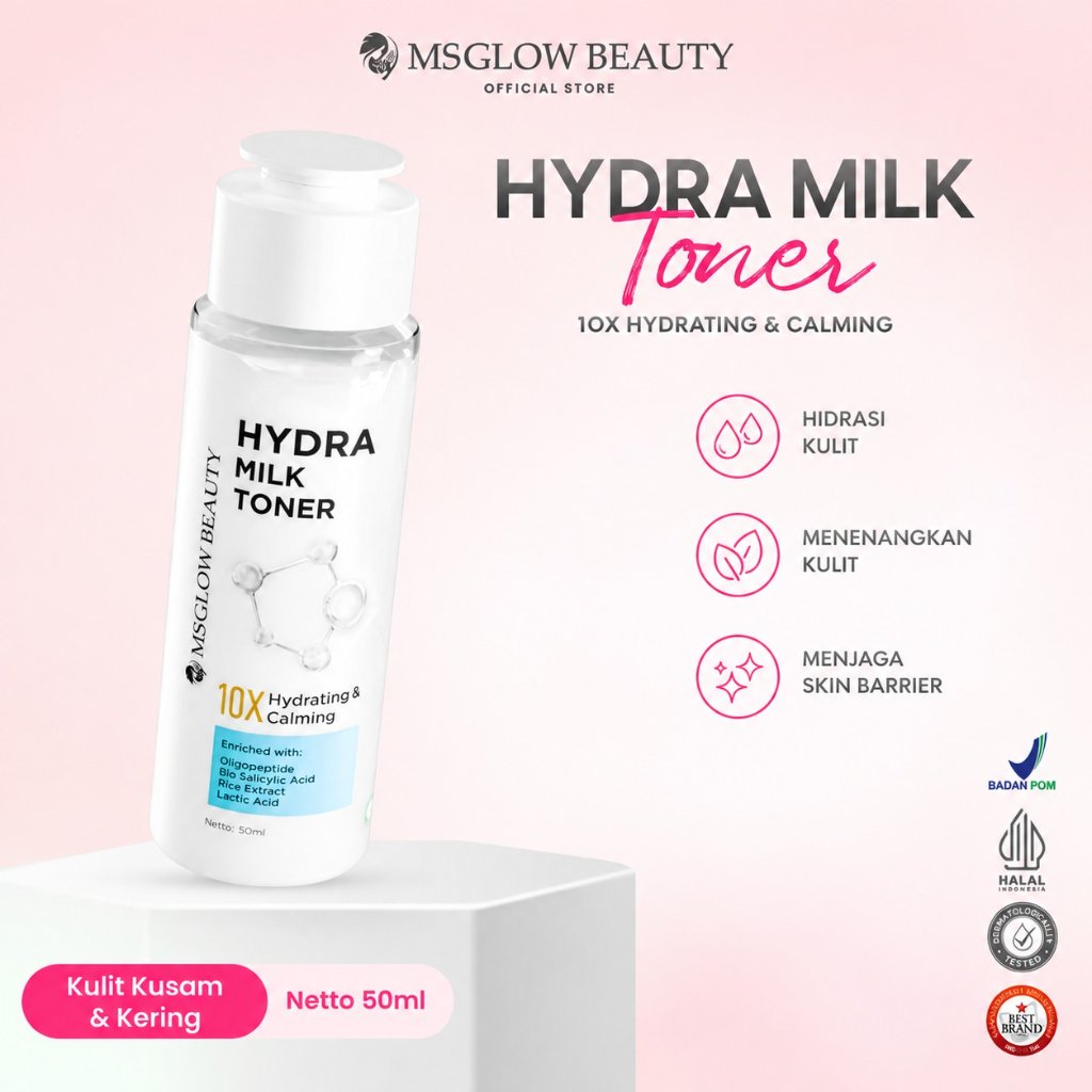 MS GLOW - HYDRA MILK TONER - 50 ML