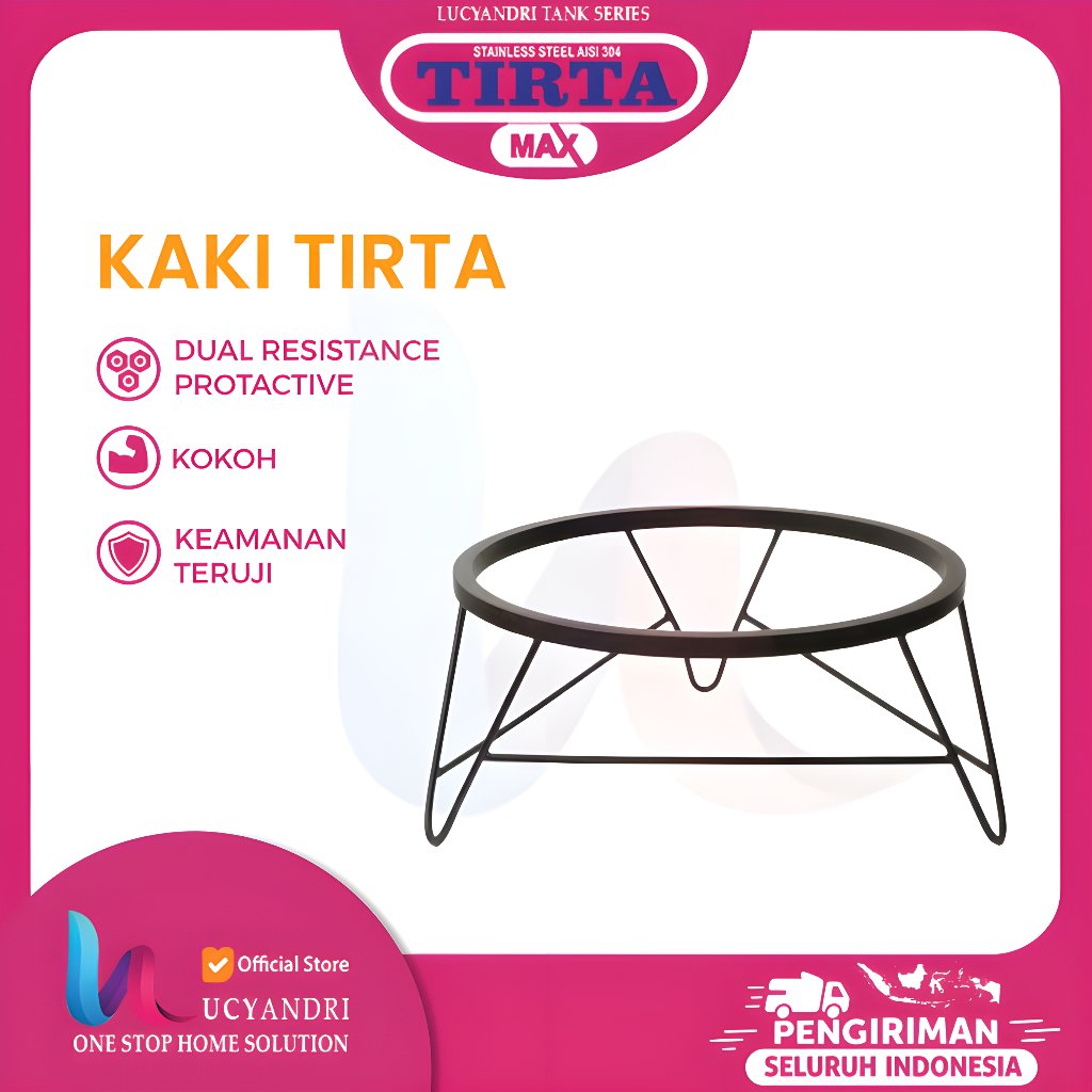Kaki Tangki Air Tirta 500 Liter | Kaki Tangki Air Stainless Steel 500 L | Kaki Toren Air 500 Liter S