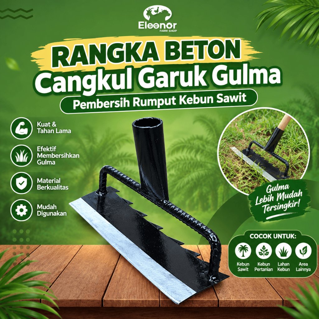 RANGKA BETON Cangkul Garuk Gulma Cangkul Rumput Pembersih Rumput Kebun Sawit