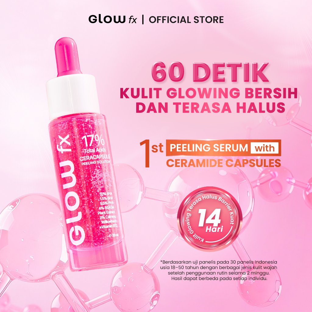 GLOW fx BEAUTY 17% Total Acids CeraCapsule Peeling Solution 20ml - Serum Exfoliasi Wajah