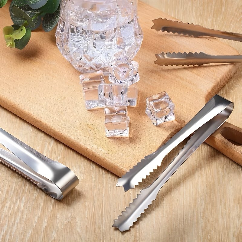 Capitan Es Batu Stainless Steel / Penjepit Mini Es Batu Kue Stainless Steel / Capitan Mini Es Batu