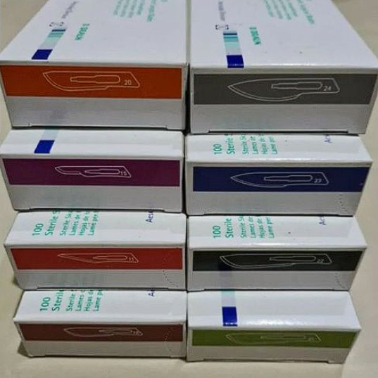 Bisturi Heinz Herenz DAN BBRAUN No 10, 11, 12, 15, 20, 21, 22, 23, 24 Hamburg Pengganti merk BBraun 