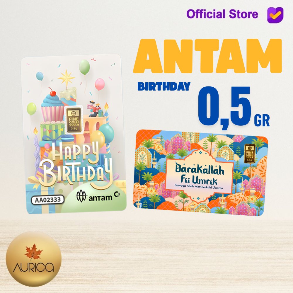Logam Mulia ANTAM BIRTHDAY 0.5 gr