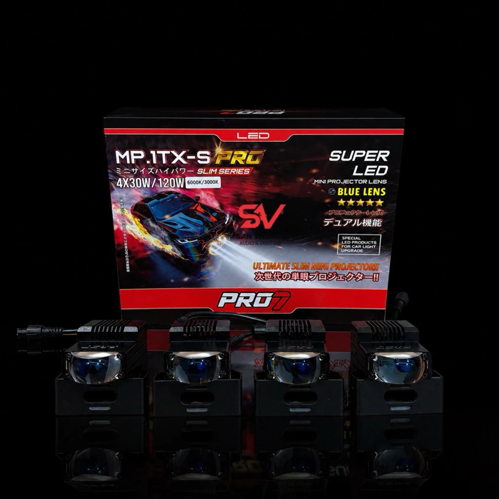 MINI PROJIE MP.1TX-S PRO 4x30W/120W | MINI PROJIE PRO7 MP 1TXS PRO 4x30W 20W 6000K/3000K SUPER LED,B