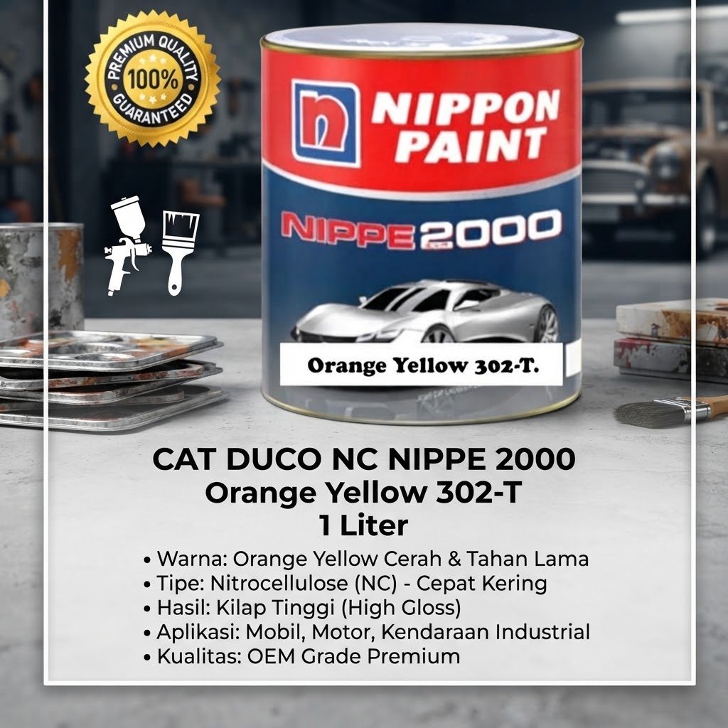 Cat Duco NC Nippe 2000 Orange Yellow 302-T 1 Liter