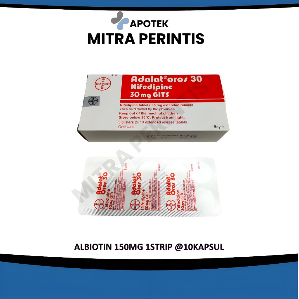 ADALAT OROS 30MG TABLET 1BLISTER @10TABLET