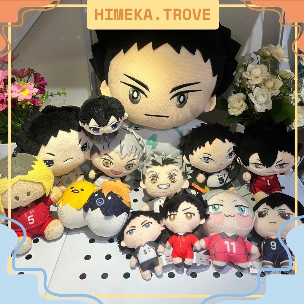 Plushie Haikyuu – Kozume Kenma, Kageyama Tobio, Hinata Shoyo, Bokuto Kotaro & Iwaizumi Hajime