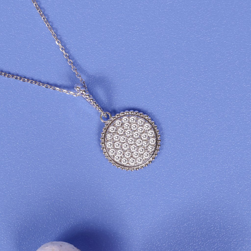 Kalung Berlian Eropa Model Luna Setting - JB Berlian