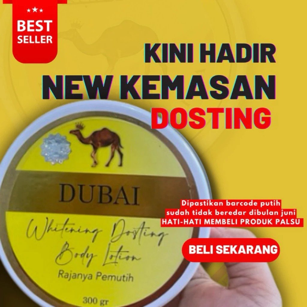 TERMURAH HB DUBAI whitening dosting body lotion BRILLO BEAUTY HB DUBAI KEMASAN TERBARU