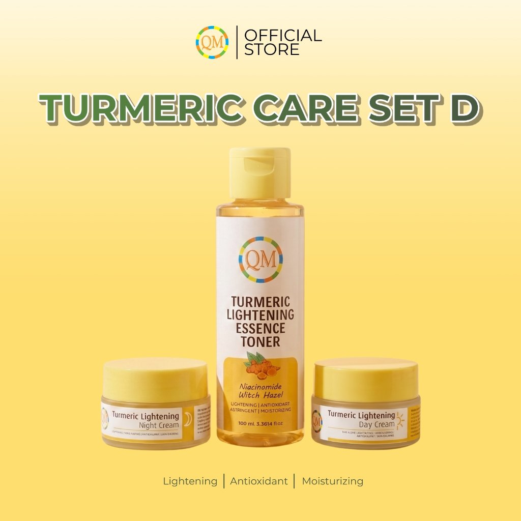 QM Turmeric Care Set D Day Night Cream Toner