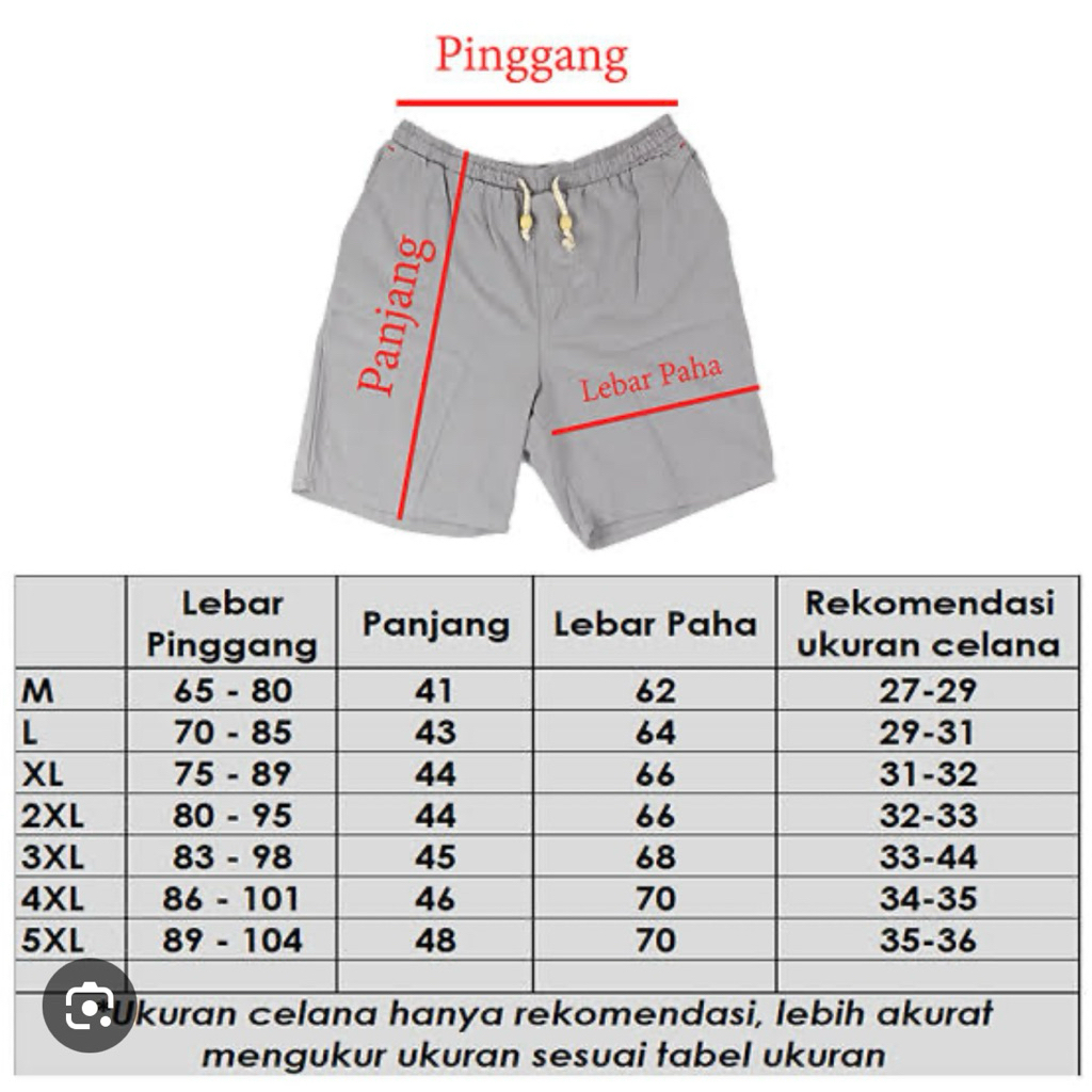 Celana Pendek Santai Katun Pria / Celana Pendek Pria