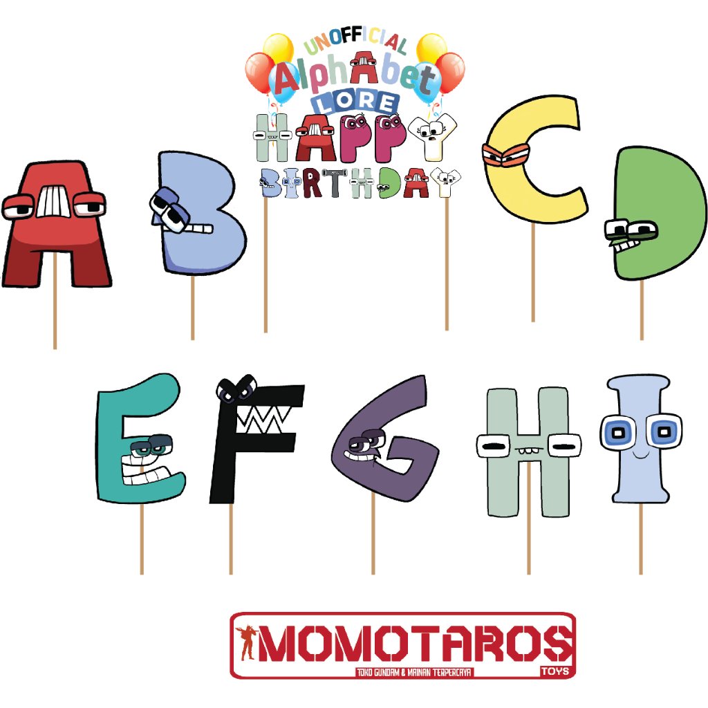 Cake topper Alphabet Lore Number Lore