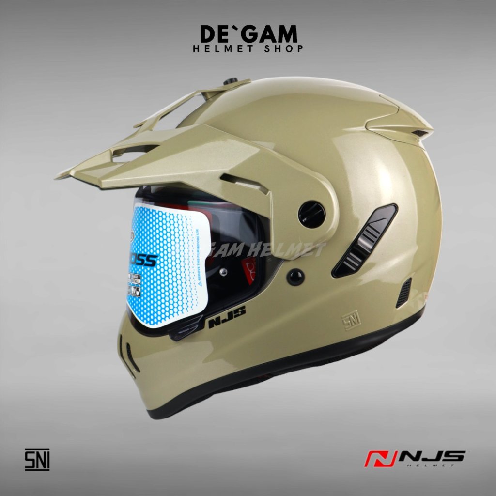 NJS S-Cross Solid - Brooklyn Sand - Helm Touring - Helm Half Face