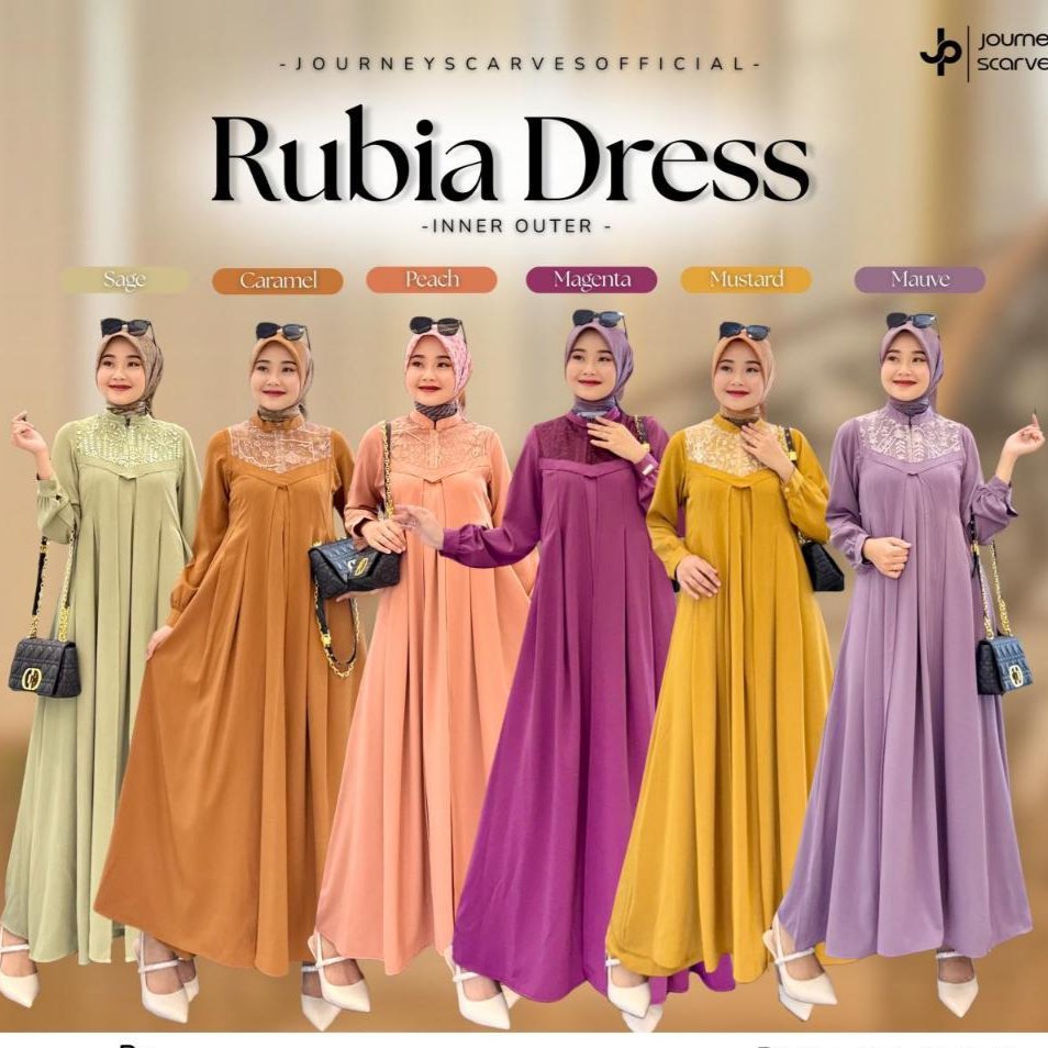 RUBIA DRESS JOURNEY SCARVES GAMIS POLOS TERBARU