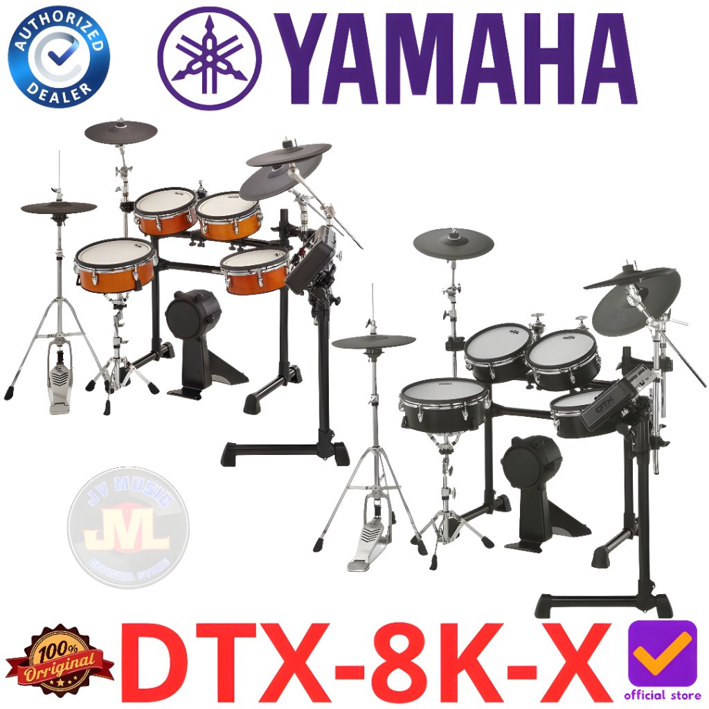 Yamaha DTX8K-X Electronic Drum Set with TCS Heads DTX-8K