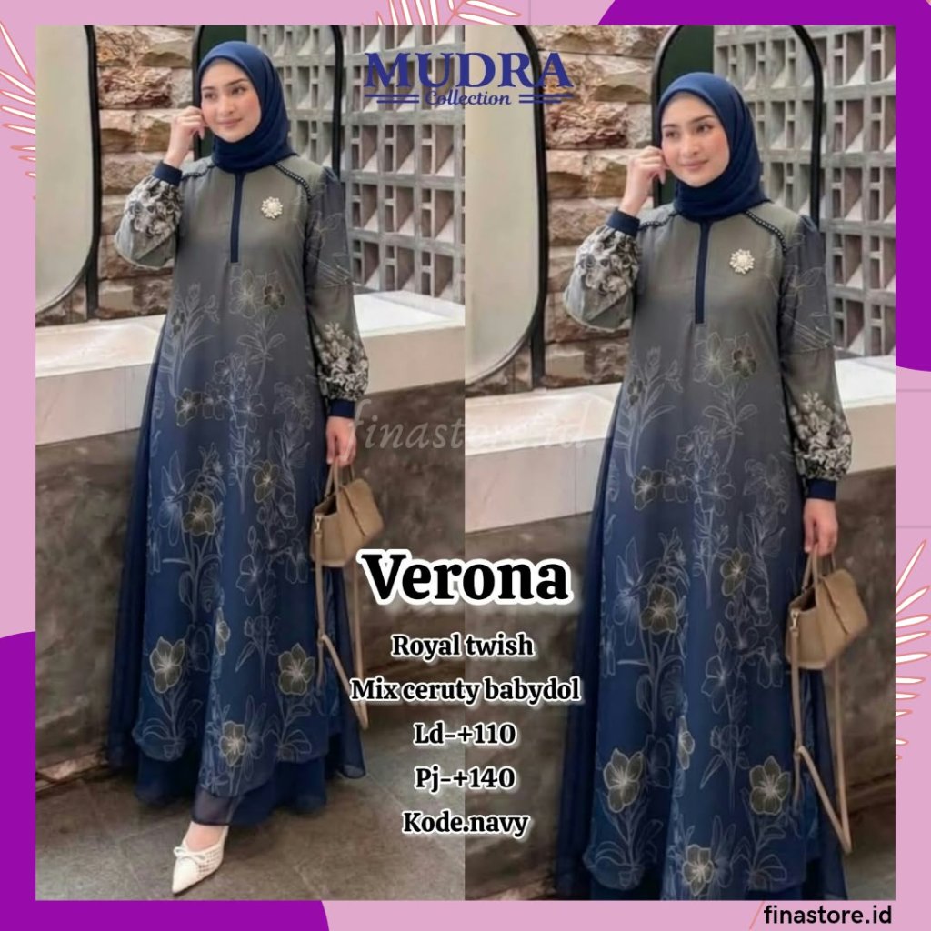 Gamis Mudra Collection / Gamis Terbaru / Gamis Wanita / Gamis Premium / Gamis Pesta / One Set / Sete
