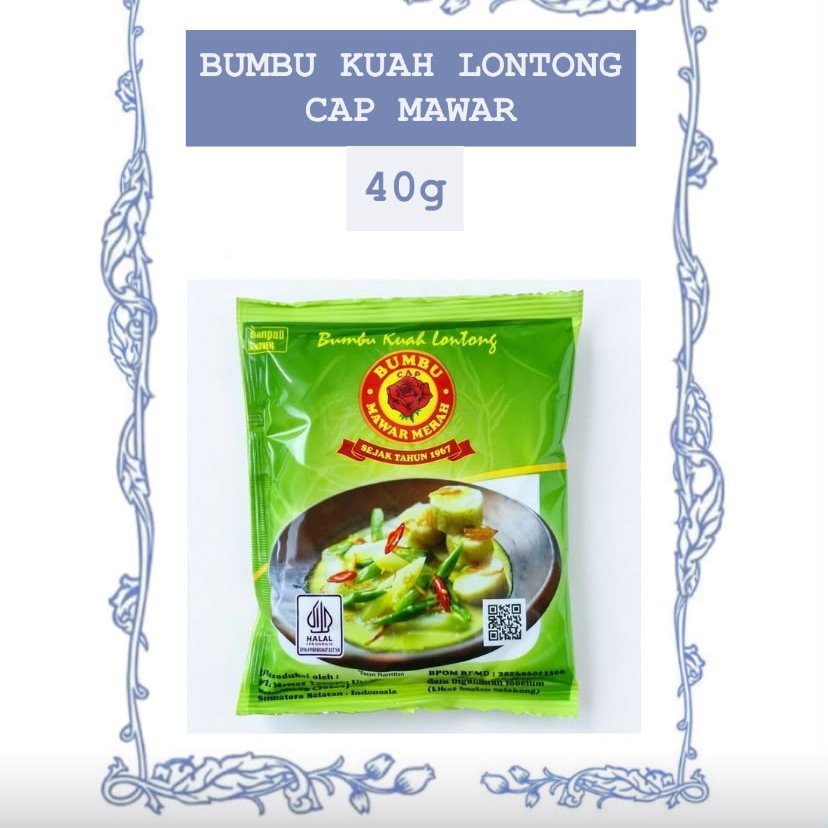 BUMBU KUAH LONTONG CAP MAWAR ISI 40 GRAM