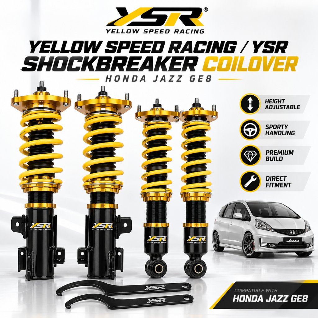 YELLOW SPEED RACING/YSR Shockbreaker Coilover - Honda Jazz GE8 (2018-2014)