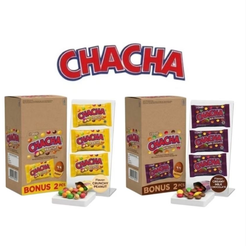 Cha Cha Renceng - CHACHA Pack - Chacha Peanut Kacang Milk Chocolate Coklat  - Coklat Delfi