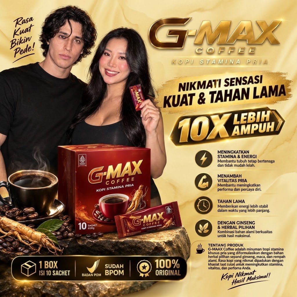 Kopi GG-Max Instan Gingseng Stamina Pria BPOM