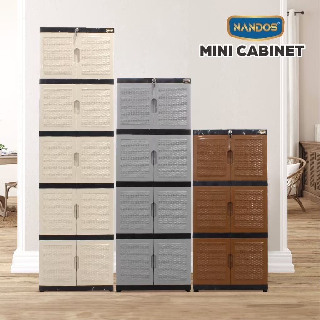 NAIBA- LEMARI PLASTIK NANDOS MINI/LEMARI RAK PAKAIAN