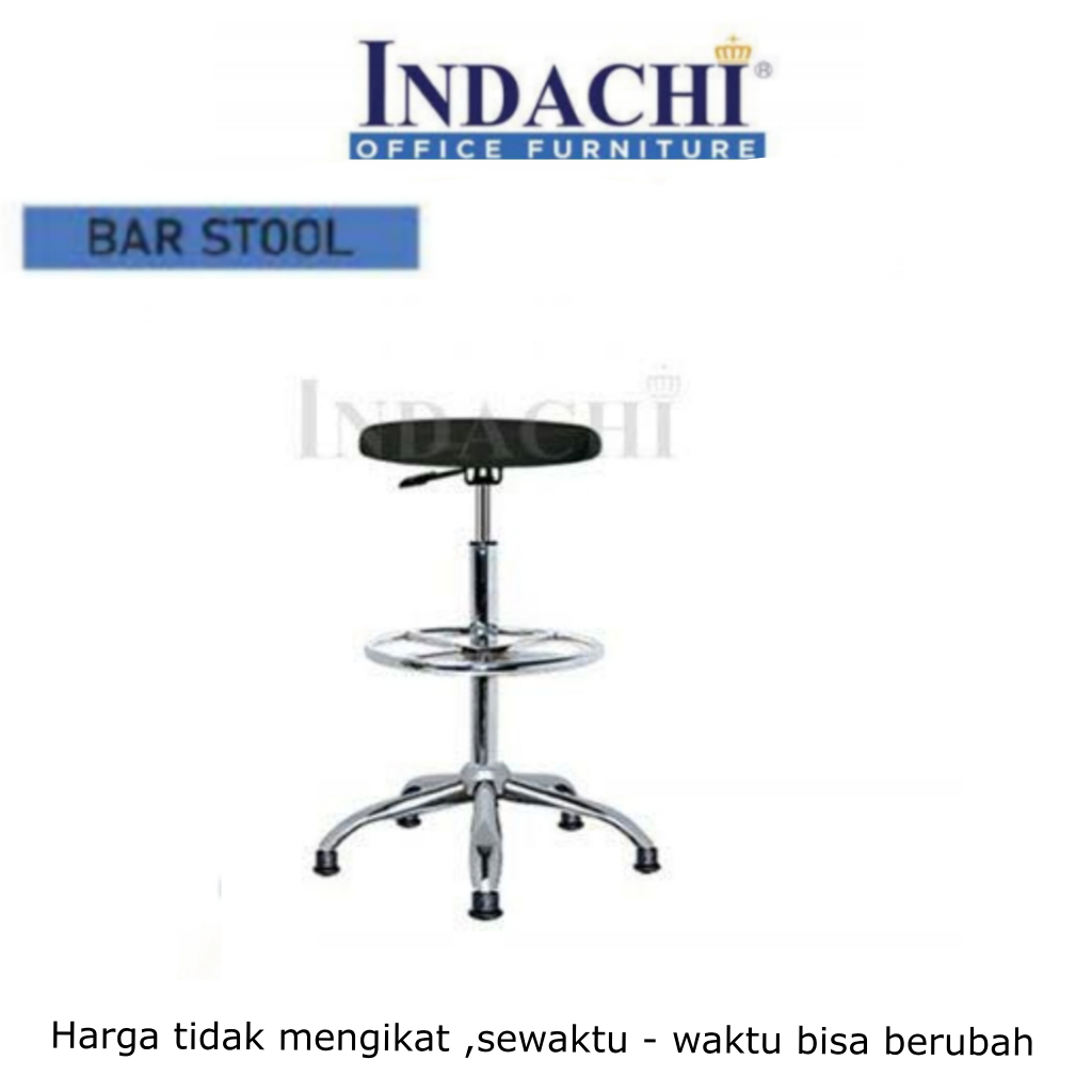 KURSI BARSTOOL INDACHI D-18 R COUNTER CHAIR HYDROLIC FOOT RING KURSI BAR CAFE KURSI RESTO