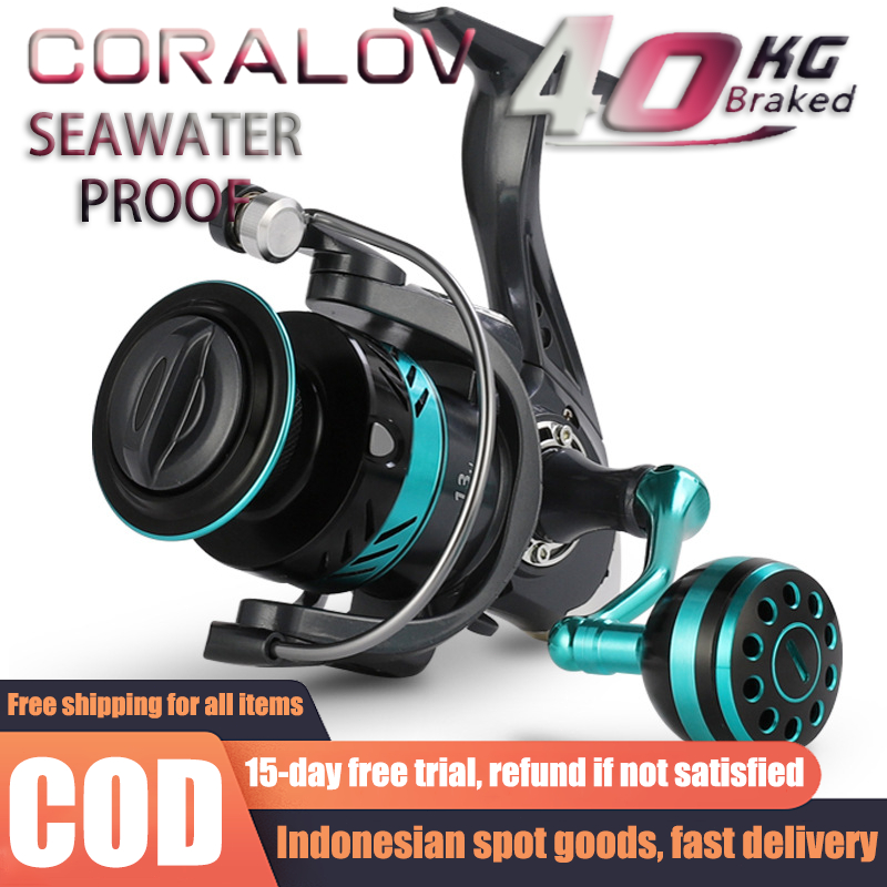 reel Spinning reel fishing reel Mesin reel Pancing 13BB Max Drag 30kg 5.2:1 Speed reel Spinning