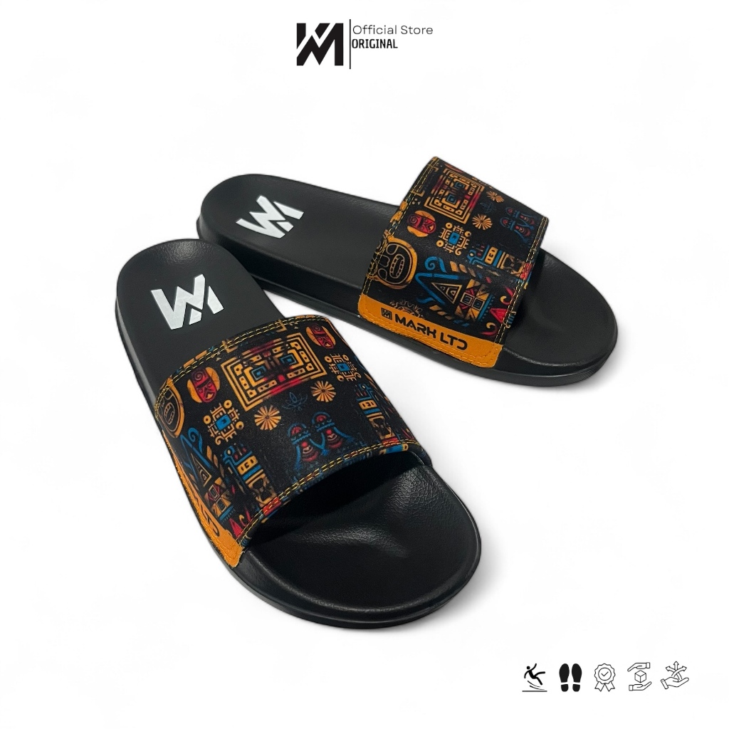 Sandal Slop Pria Slide Model Slop Anti Selip Sol Phylon Desain Elegan Fashionable Size 36-43