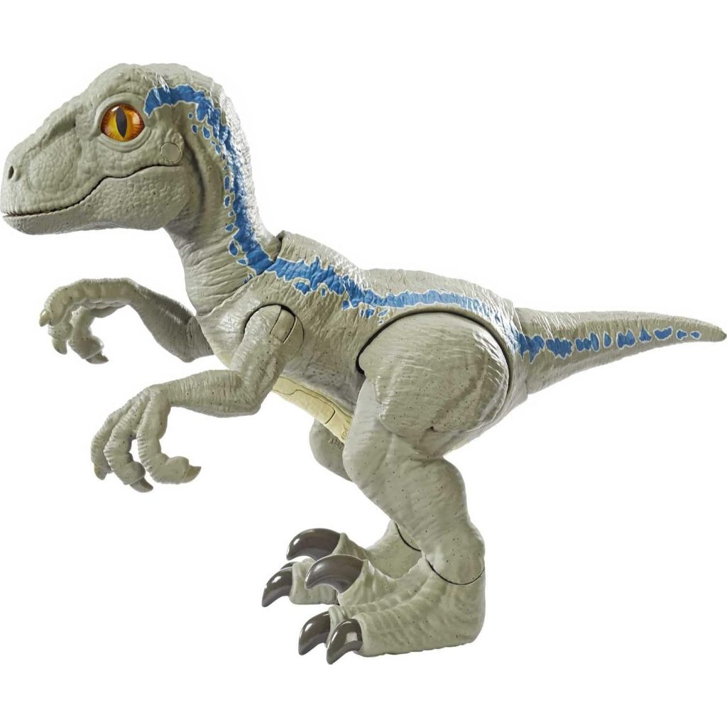 Mattel Jurassic World Primal Pal Blue with Spring-activated Action