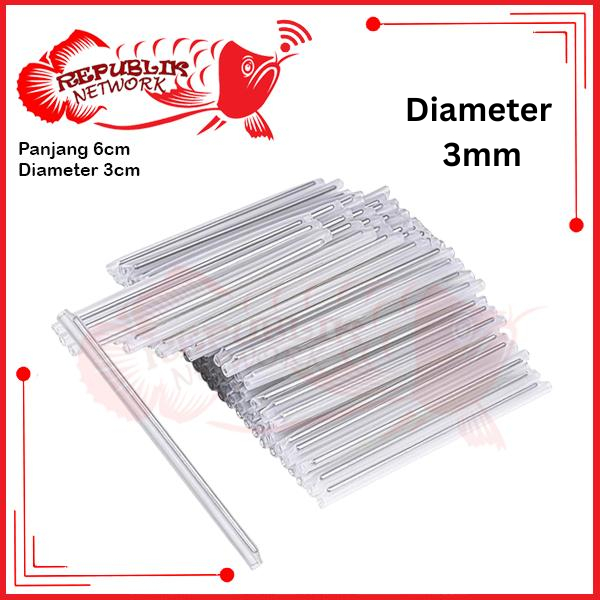 Protection Sleeve Fiber Optic 6CM | Penyambung Core FO isi 100PCS