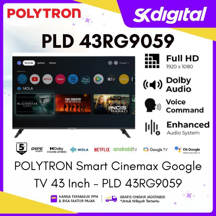 TV Polytron PLD 43RG9059 Smart Cinemax TV 43 Inch
