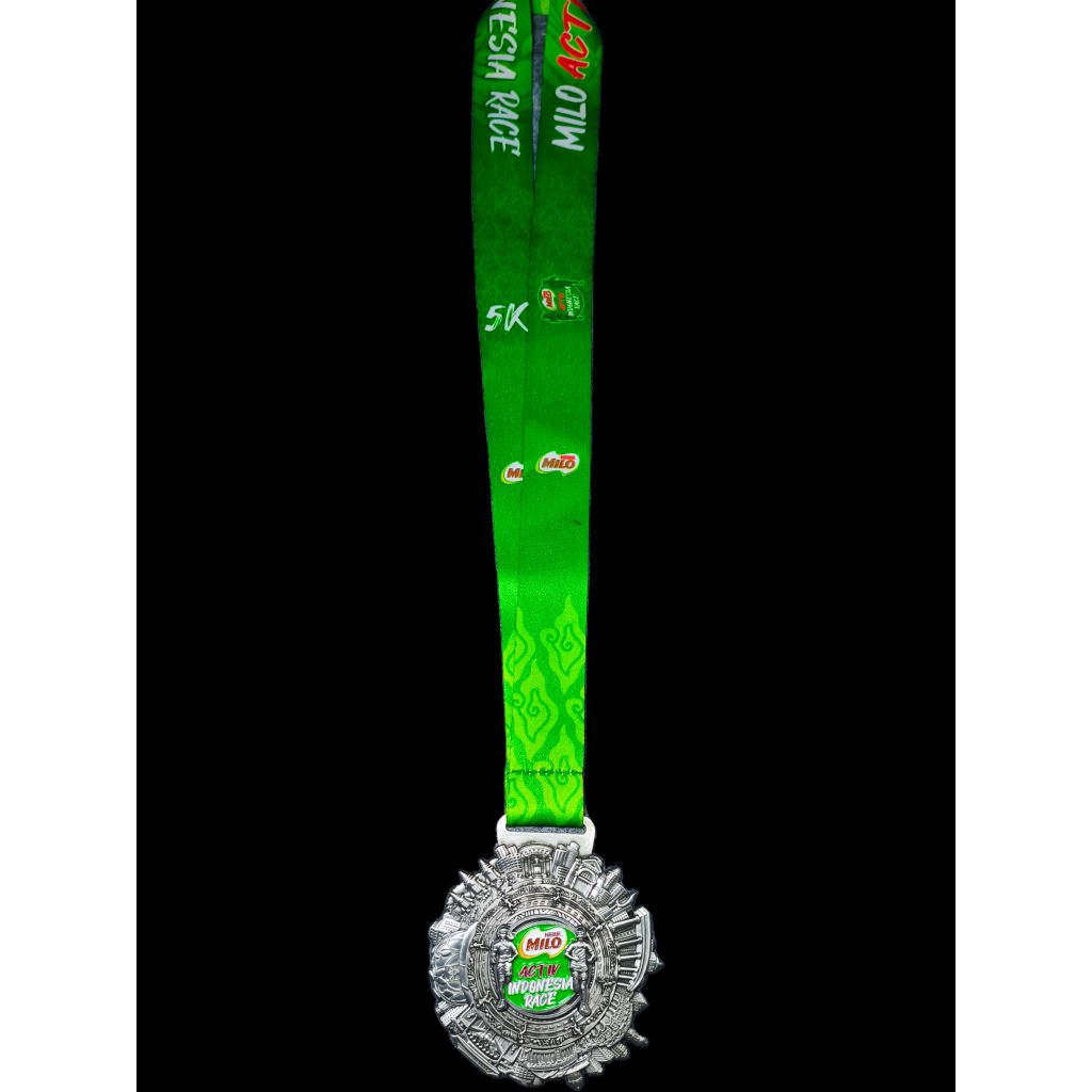 Medali Finisher Running Event Lari Milo 5K - Spin Medal