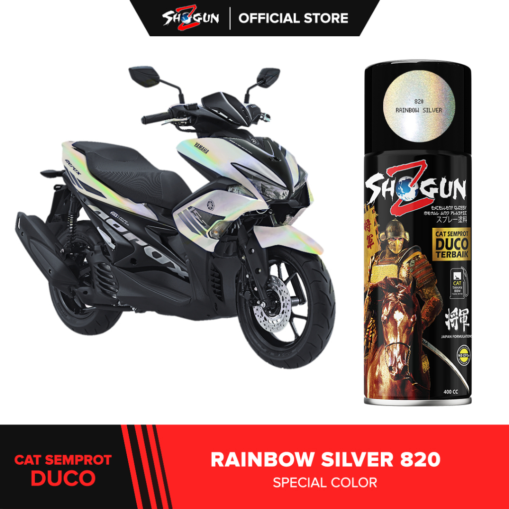 Cat Semprot Motor Shogun Z Paint RAINBOW SILVER 820