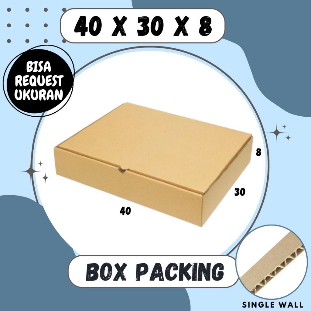 Kardus 40x30x8 LD Dus Packing Kemasan ROBIN Karton Kotak Topi Souvenir Box Hampers MUKENA