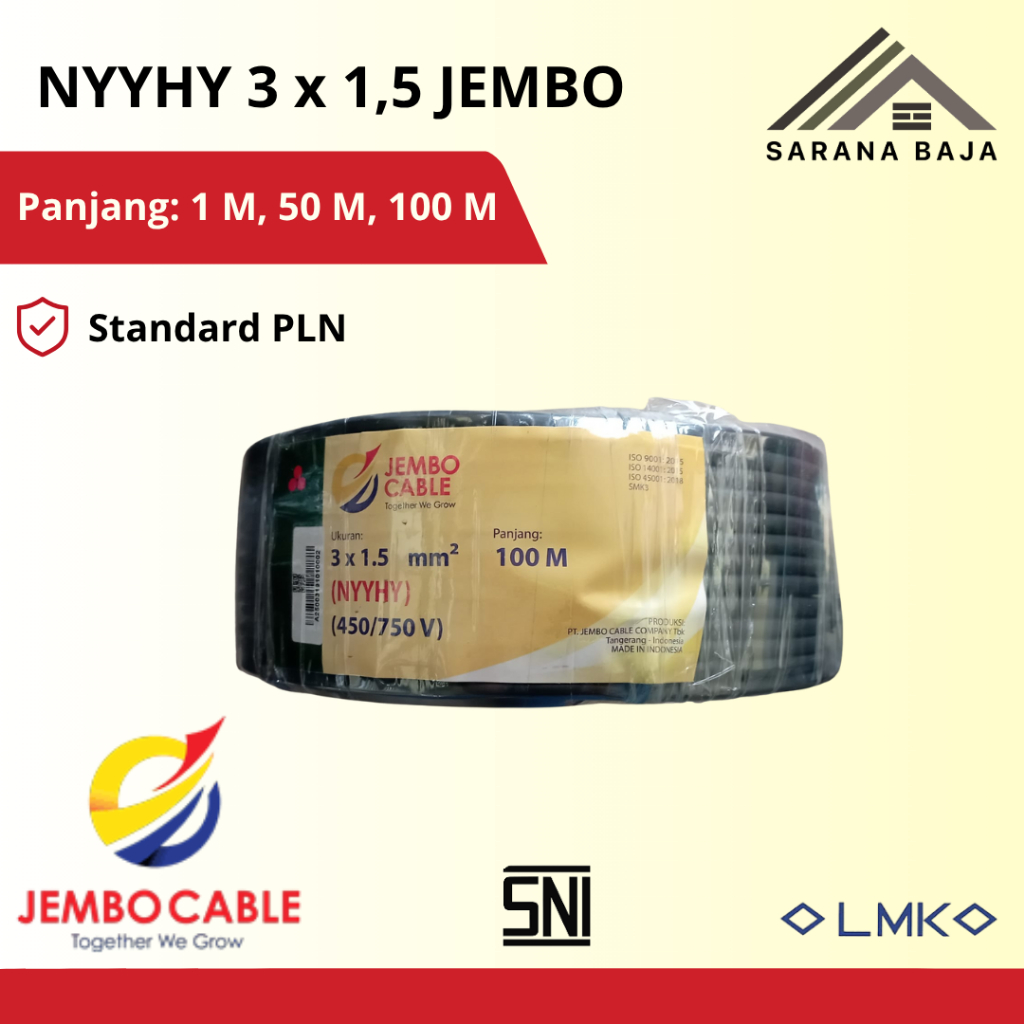 KABEL NYYHY 3 x 1,5 JEMBO