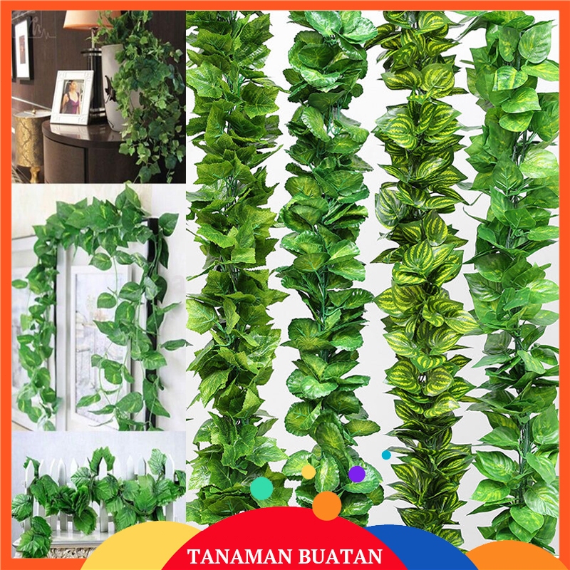240cm Fake Vine Ivy Plant – Silk Green Foliage for Festival, Wedding & Party