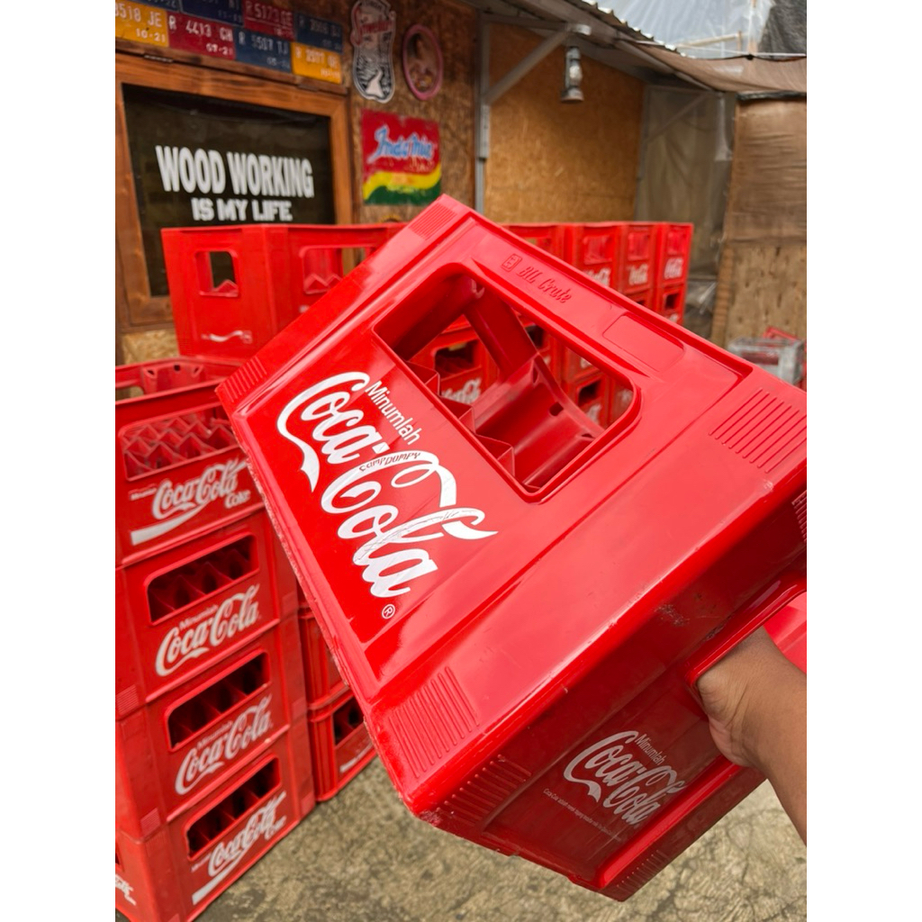 krat bekas cocacola