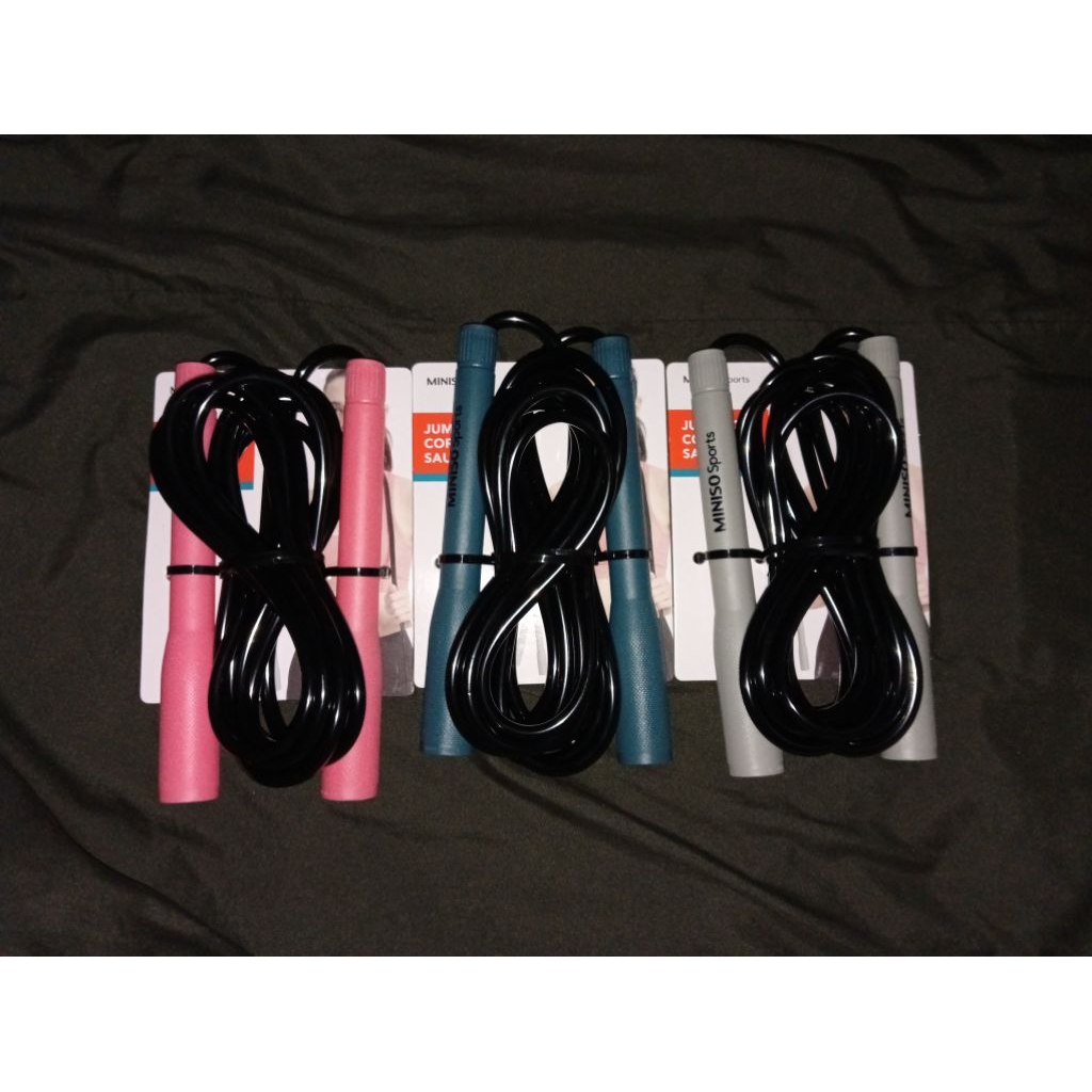 MINISO Sports-Skipping Rope with Long Hand Grip Tali Skipping Olahraga