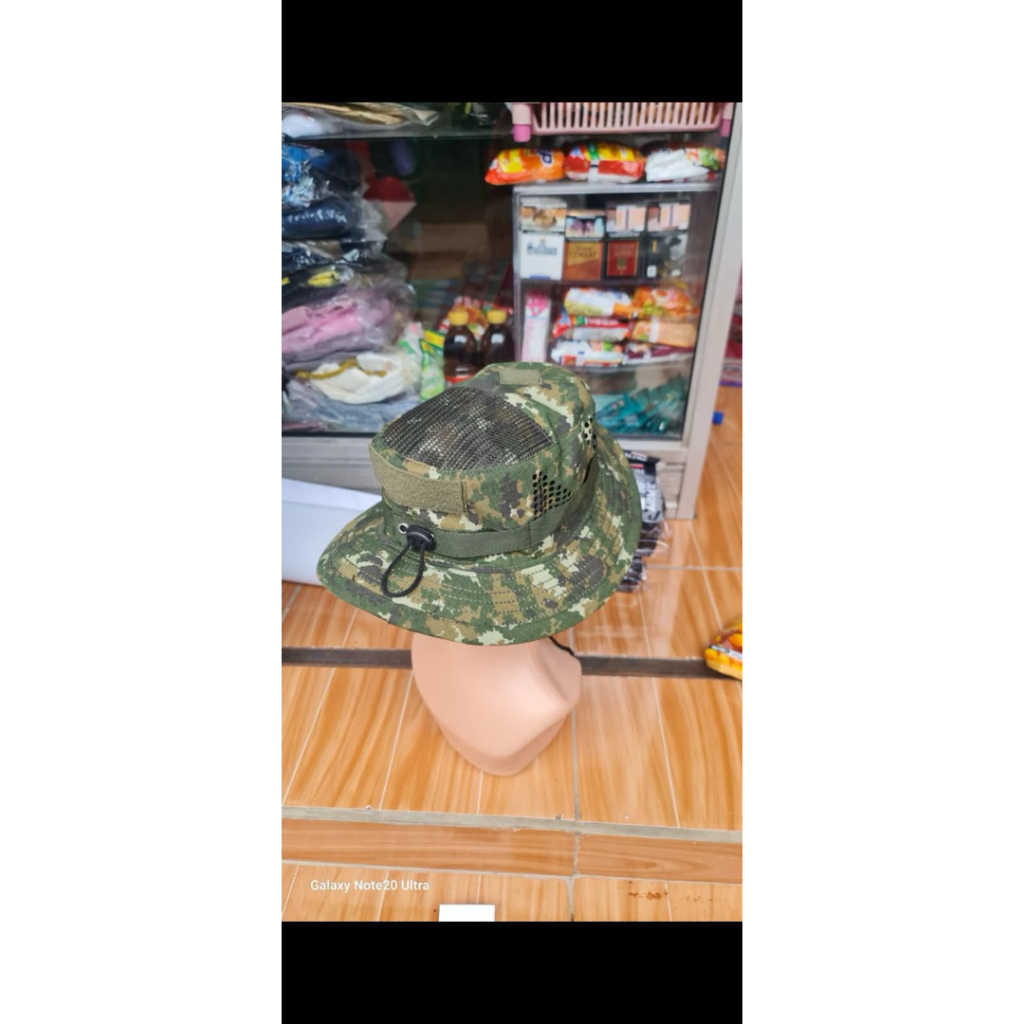 topi rimba sage green terbaru tni